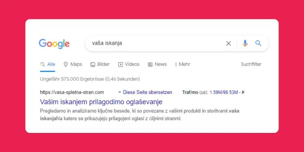 Google ads search oglas DOPE Media