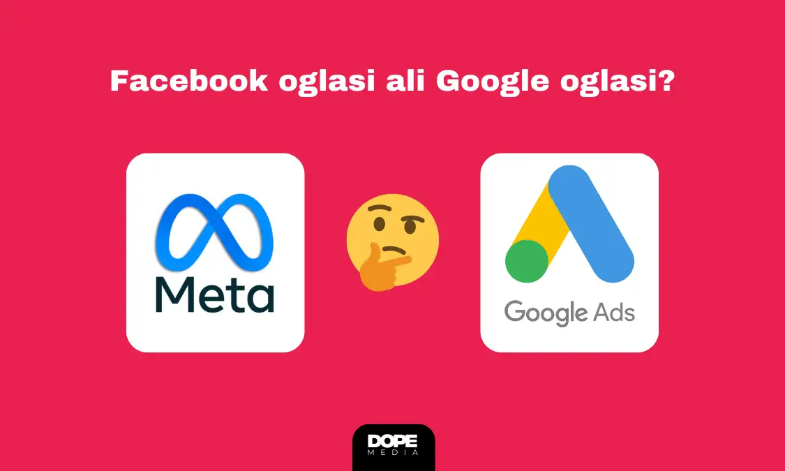 Facebook ali google oglasi