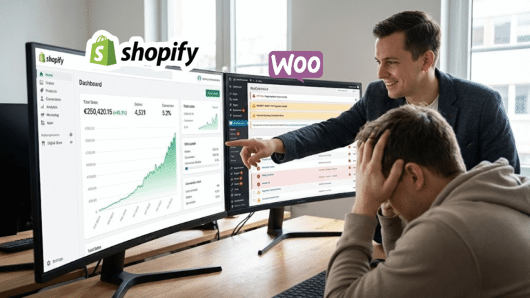 DOPE Media - Vodilna Shopify agencija v Sloveniji za izdelavo trgovin in pomoč pri migracijah iz Woocommerce.