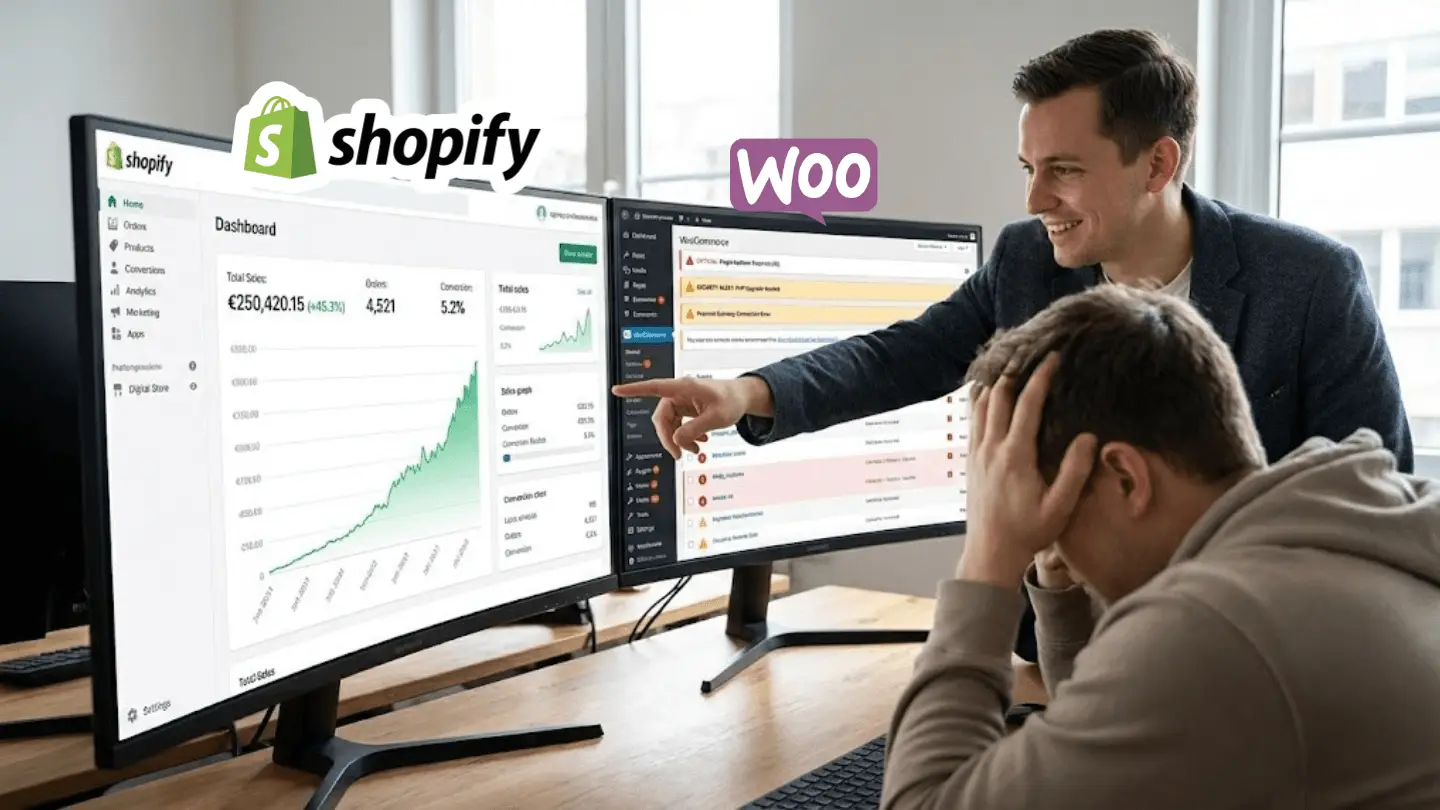 DOPE Media - Vodilna Shopify agencija v Sloveniji za izdelavo trgovin in pomoč pri migracijah iz Woocommerce.